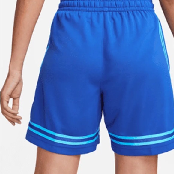 NWT [Nike] Fly Crossover 5" Blue Drawstring Basketball Shorts Women's S M or L - Picture 3 of 11